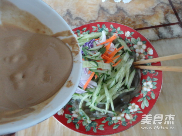 Sesame Sauce Mixed Cold Skin recipe