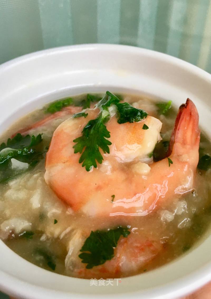 Cilantro Shrimp Congee recipe