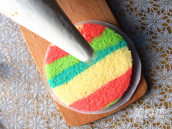 Rainbow Naked Cake recipe