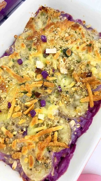 Baby Food Supplement Purple Sweet Potato Baked Oatmeal