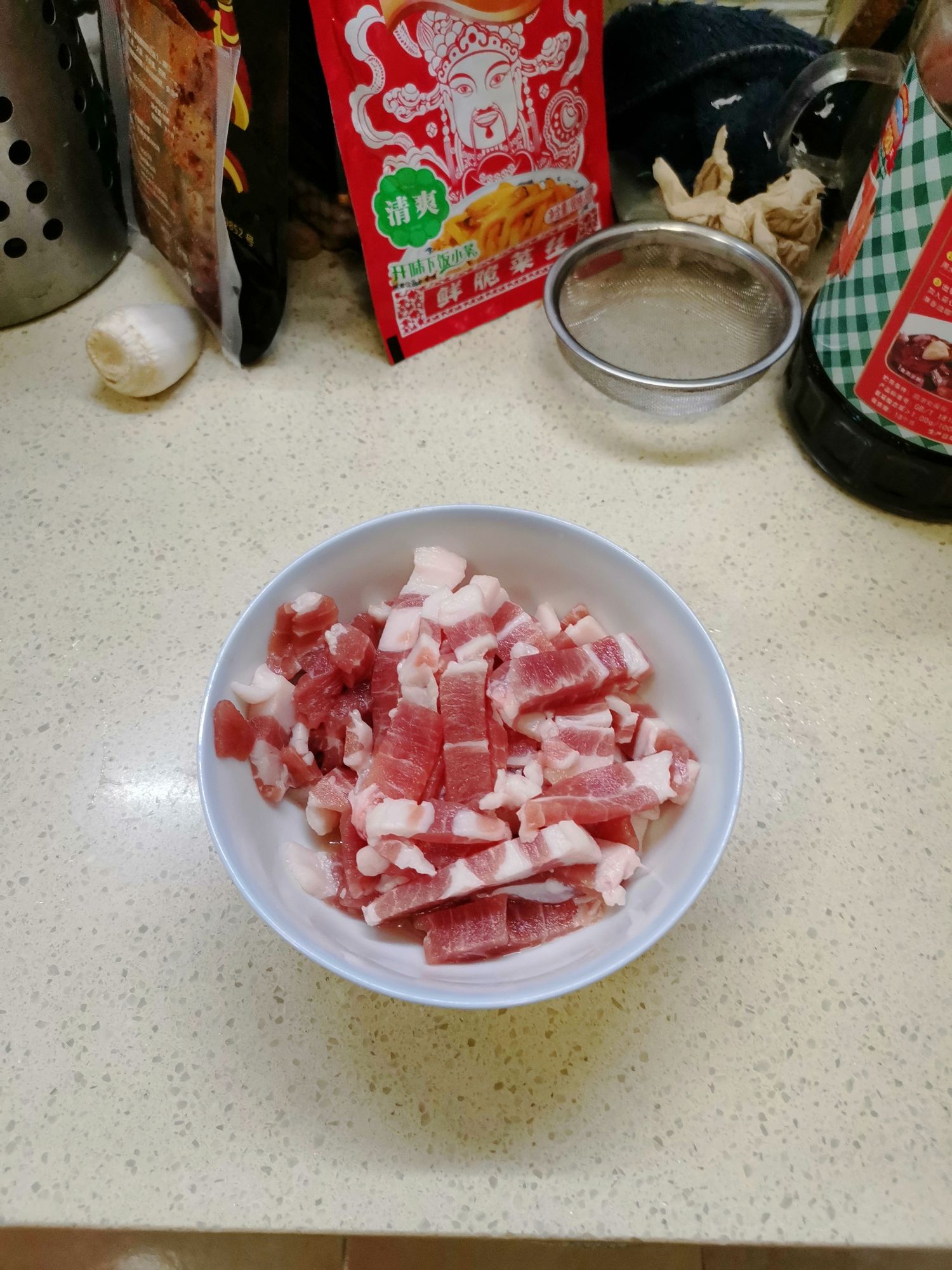 Stir-fried Pork with Home-style Beans recipe