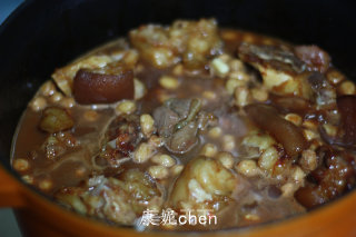 Roast Pork Trotters with Southern Milk and Peanuts recipe