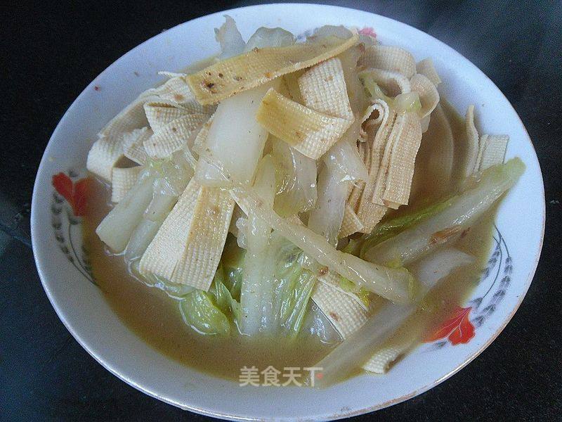 Dried Tofu and Cabbage Strips recipe