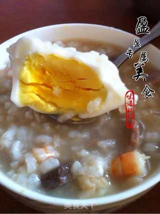Lean Meat and Shrimp Nest Egg Congee recipe