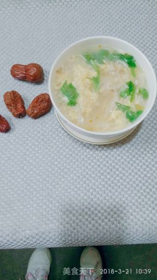 Enoki Mushroom and Egg Soup recipe