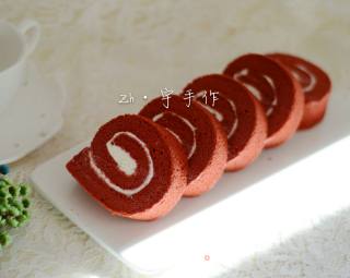 #四session Baking Contest and It's Love to Eat Festival#red Velvet Cake Roll recipe