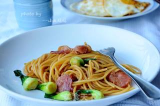 #trust of Beauty# Chinese Style Fried Pasta recipe