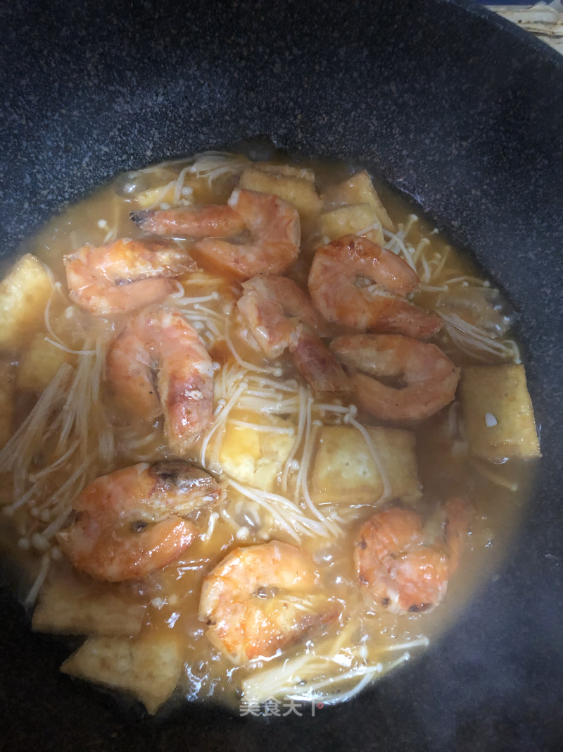 Braised Prawns with Tofu recipe