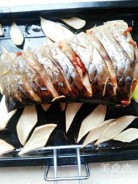 Pleurotus Eryngii Grilled Fish Tail recipe