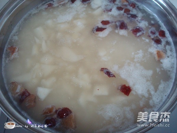 Pear Congee with Rock Sugar recipe