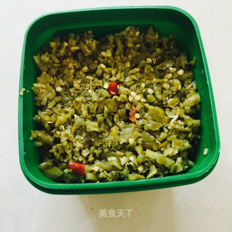 Simple and Easy to Preserve Green Chili Sauce recipe