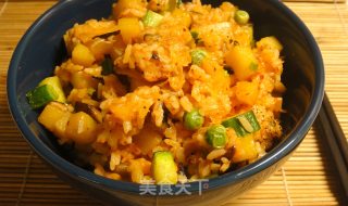 Kimchi Potato Mixed Fried Rice recipe