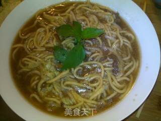 Freshly Pressed Noodles-shredded Pork Noodles recipe