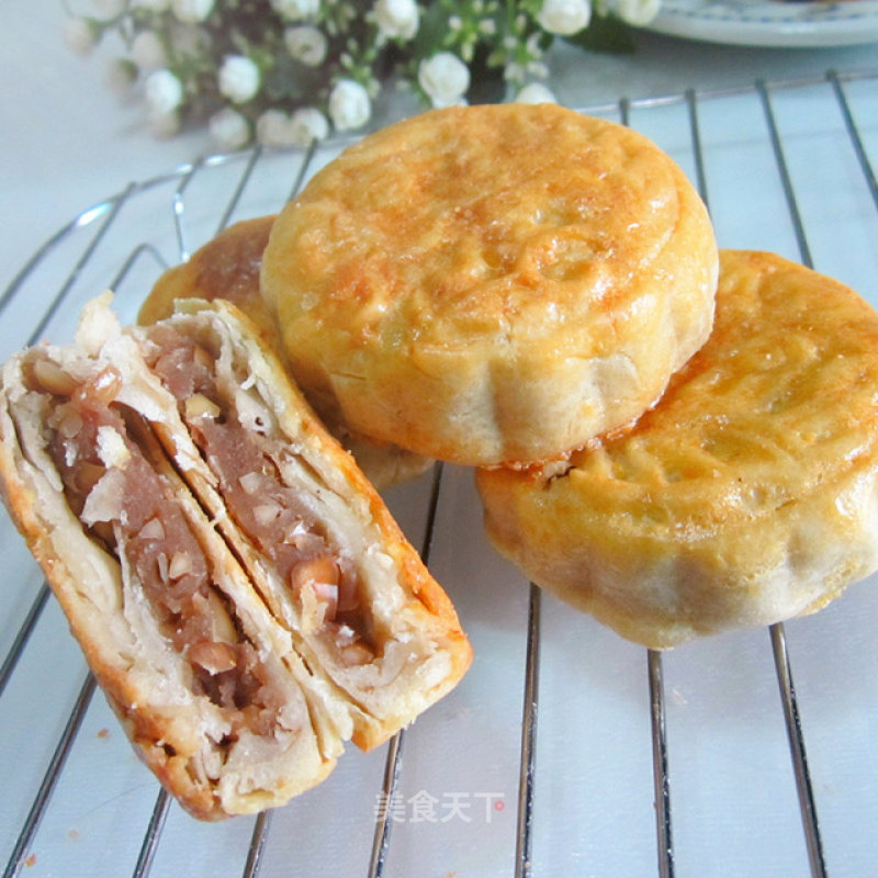 Peanut Bean Paste Mooncake recipe