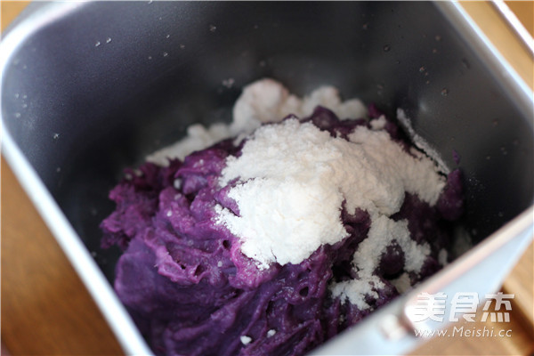 Milky Purple Sweet Potato Cake recipe