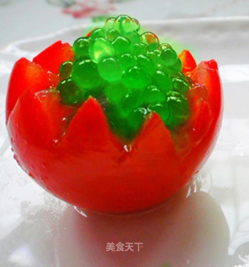 Molecular Cuisine-apple Caviar Tomato Cup recipe