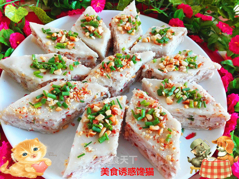 Minced Meat Taro Cake recipe