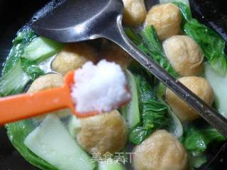 Vegetable Meat and Gluten Vermicelli Soup recipe