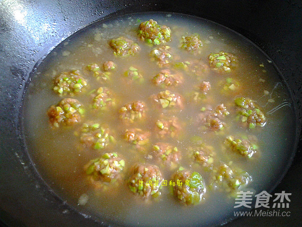 Green Bean Meatball Soup recipe