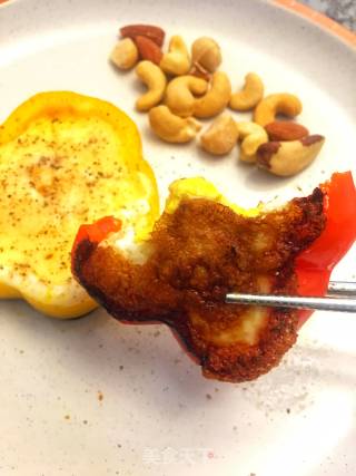#快手健康#fried Eggs with Colored Peppers recipe