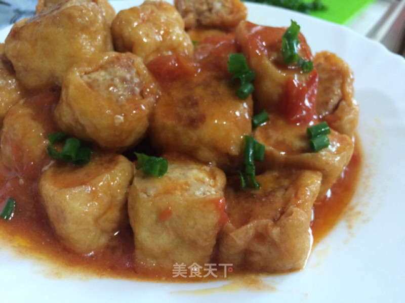 Tofu in Tomato Sauce (full Belly Jinglun) recipe