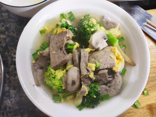 Broccoli Pork Liver Soup recipe