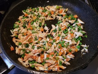 Fried Rice with Shrimp and Crab Meat recipe