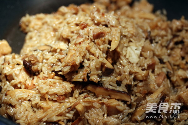 Vegetarian Taro and Shiitake Mushroom Oil Rice recipe