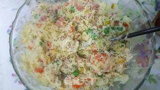 Colorful Yogurt Mashed Potatoes recipe