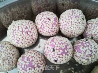 Purple Sweet Potato Sesame Ball recipe