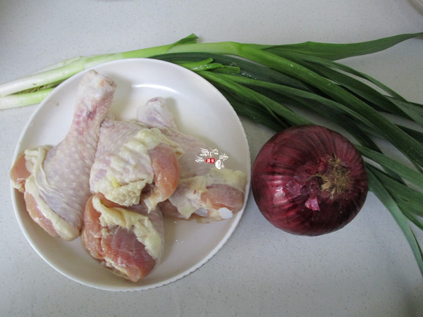 Fried Chicken with Onions recipe