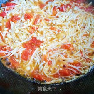 Enoki Mushroom in Tomato Sauce recipe