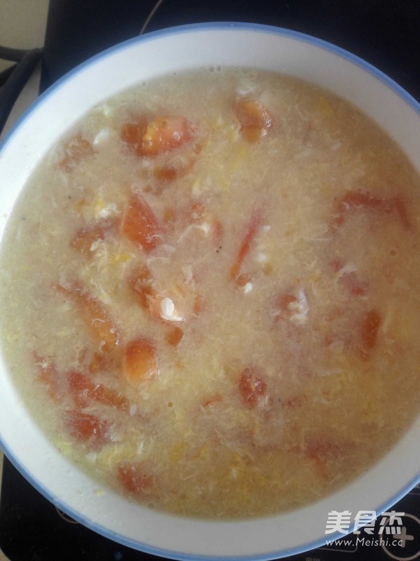 Tomato Egg Drop Soup recipe