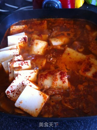 Korean Spicy Cabbage Tofu Pot recipe