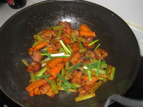 Stir-fried Pork Belly with Seasonal Vegetables recipe