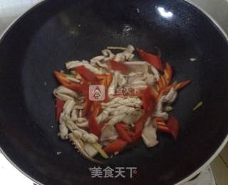 Fried Squid with Red Pepper recipe