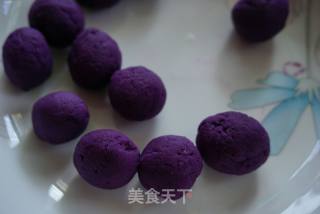 Purple Sweet Potato Mochi recipe