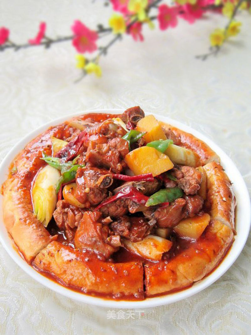 Big Pan Chicken with Naan Buns—xinjiang Taste recipe