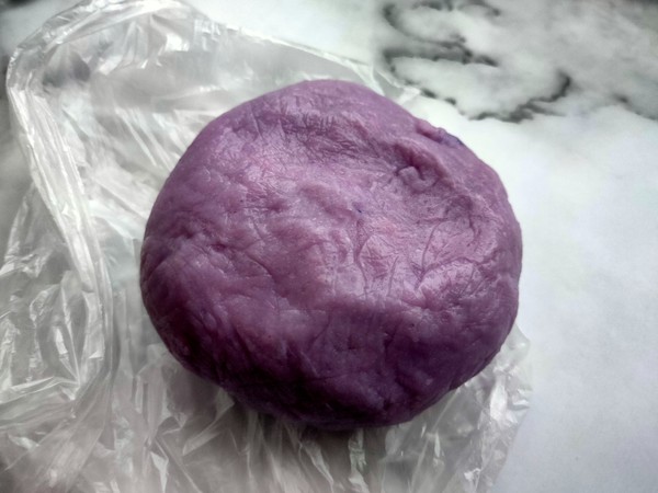 Purple Sweet Potato Snowy Mooncake recipe