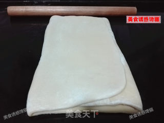 Braided Pork Floss Toast (one-time Fermentation) recipe