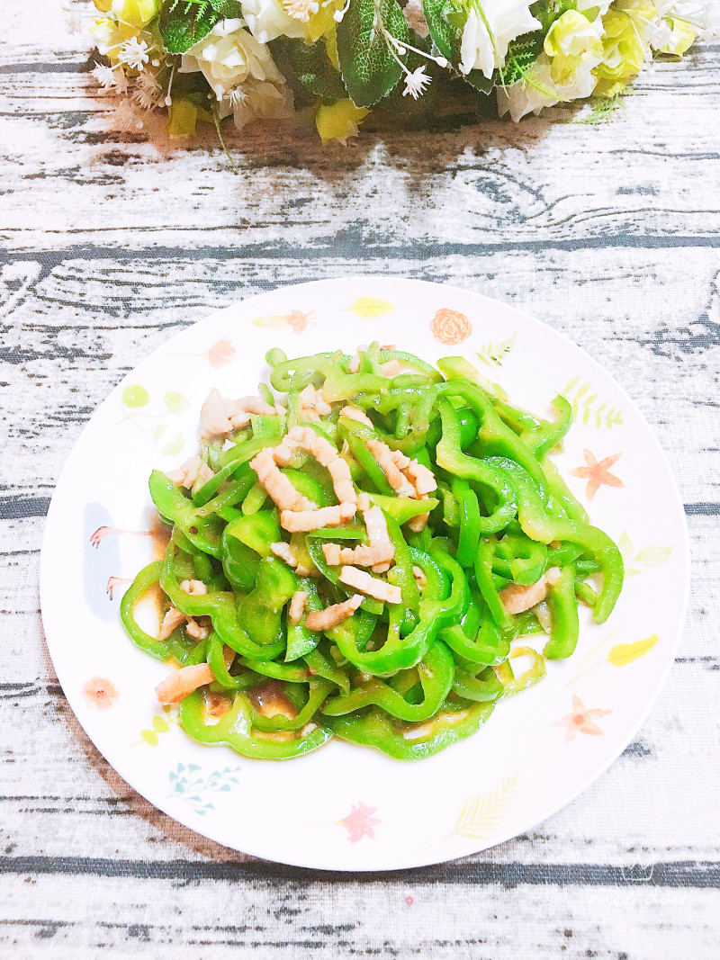 Green Pepper Shredded Pork recipe