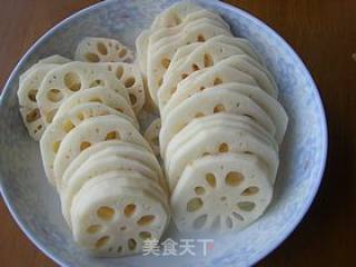 Orange Juice Lotus Root Slices recipe