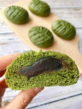 Matcha Rose Bean Paste Bag recipe