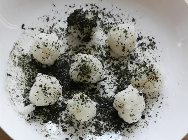 Cod Seaweed Small Rice Balls recipe