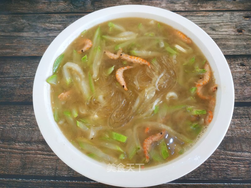 Shrimp Skin Gourd Vermicelli Soup recipe