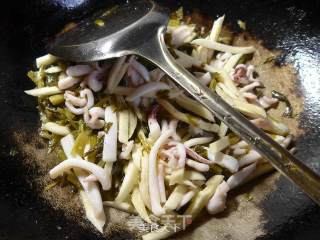 Fried Squid with Pickled Vegetables and Rice White recipe