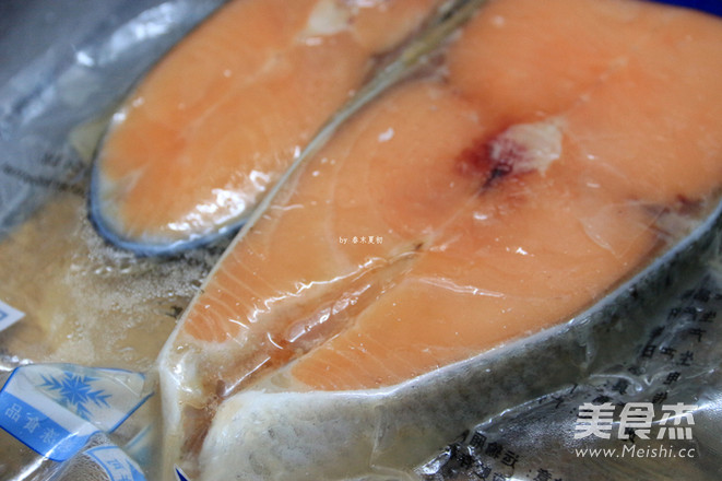 Rosemary Grilled Salmon Steak recipe
