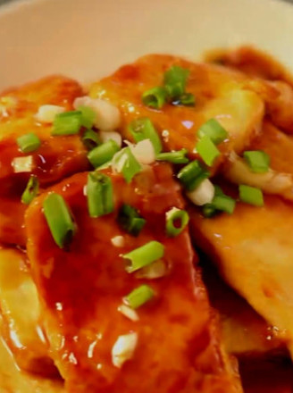 Braised Tofu with Abalone Sauce recipe