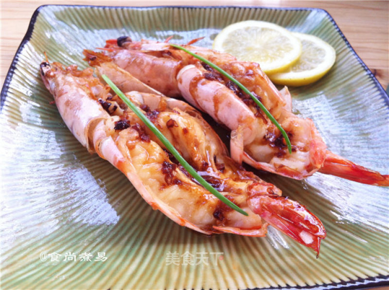 Lime-flavored Dry Fried Prawns recipe