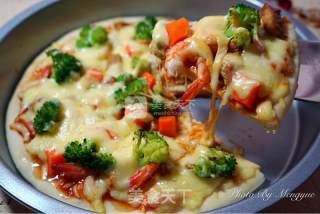 #aca烤明星大赛# Crispy Bottom Shrimp and Chicken Pizza recipe